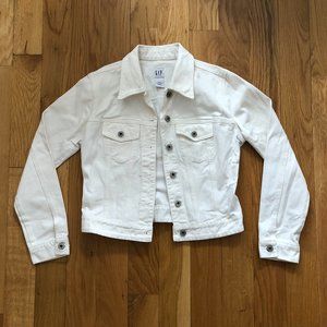 GAP White Jean Jacket